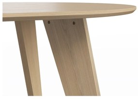 Tavolo da pranzo con piano in rovere decorato in colore naturale 100x180 cm Lago - TemaHome