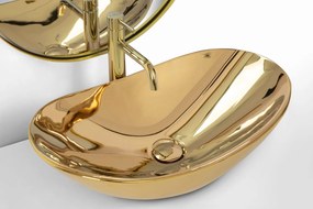 Lavabo da appoggio Rea Royal Gold