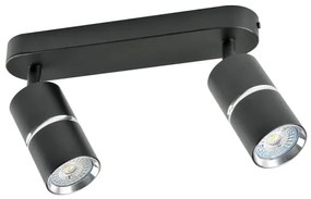 Faretto BAMBOO 2xGU10/10W/230V nero