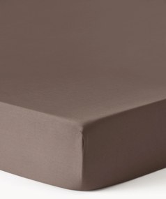 Lenzuolo con angoli topper in raso di cotone Comfort