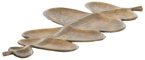 Vassoio decorativo in metallo 25x52 cm Akaki - Light &amp; Living