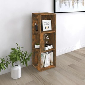 Scaffale Angolare Rovere Fumo 33x33x100 Cm Legno Multistrato /