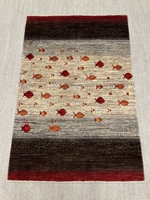 Loribaft Tappeto 100x150 Marrone (Iran) Annodato A Mano