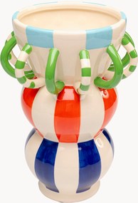 Vaso decorativo dipinto a mano Harlequin, alt. 33 cm