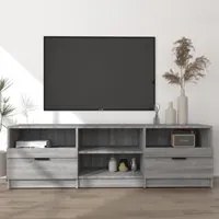 Mobile TV Grigio Sonoma 150x33,5x45 cm in Legno Ingegnerizzato 817115