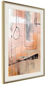 Poster  Pastel Abstraction  Cornice Quadri Cornice d'oro con passe-partout, Larghezza x Altezza Home decor 20x30