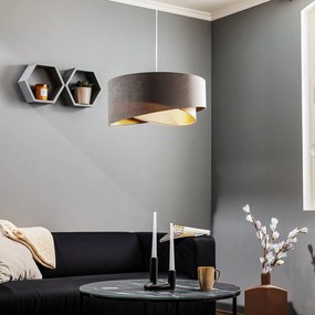 Maco Design Lampada a sospensione Vivien tricolore grigio/beige/oro