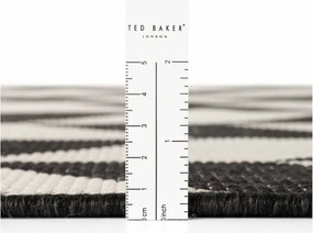 Passatoia da interno ed esterno nera/color crema 80x200 cm Haringey Terrick – Ted Baker