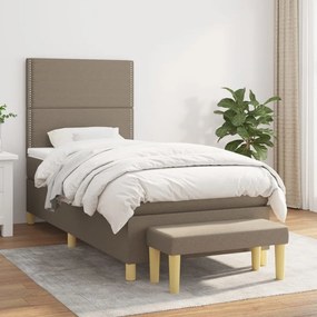 Giroletto A Molle Con Materasso Tortora 90x190 Cm İn Tessuto /