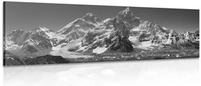 Quadro su tela – Magnifica cima di montagna in bianco e nero
