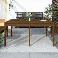 Tavolo da Giardino Miele 159,5x82,5x76cm Legno Massello di Pino 823979