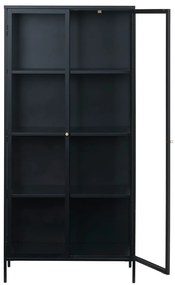 Vetrina in metallo nero 90x190 cm Carmel - Unique Furniture