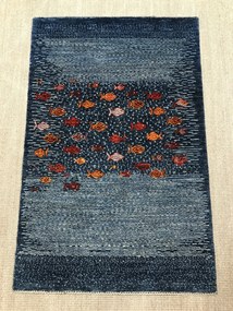 Loribaft Tappeto persiano 130 x 80 Blu (Iran) Annodato A Mano