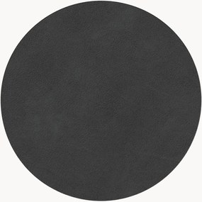 Set di 2 sottobicchieri rotondi in pelle Nupo