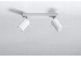 Sollux SL.0088 - Faretto RING 2 2xGU10/10W/230V bianco