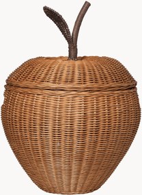 Cesto portaoggetti per bambini in rattan fatto a mano Apple