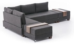 Divano angolare antracite (angolo sinistro) Fly - Balcab Home