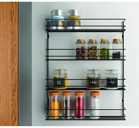 Organizer per spezie da parete in acciaio inox – Metaltex