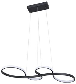 Lampadario LED a sospensione con filo SALSA LED/38W/230V 4000K nero