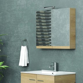 Specchiera bagno contenitore da 75 cm con 2 ante NEL-75 - KAMALU