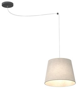 Sospensione 1 Luce Iside Con Paralume Beige