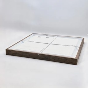 Brilagi-LED Plafoniera da bagno WOODY FRAME LED/50W/230V 60x60 cm IP44 rovere noce