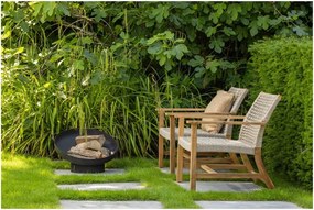 Sedia da giardino in legno di colore beige e naturale Copper - Exotan