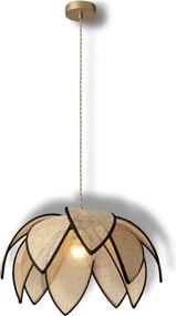 Osram - Lampadario sospeso con cavo DECOR RATTAN 1xE27/15W/230V Ø 48 cm beige/nero