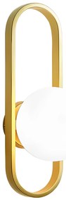Lampada da parete APP1756-1W BRUSH GOLD WHITE