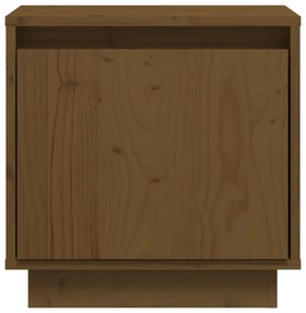 Comodini 2 pz Miele 40x30x40 cm in Legno Massello di Pino