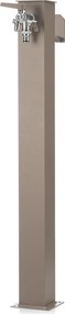 Fontana da Giardino con Doppio Rubinetto Belfer 42/QRR Tortora...