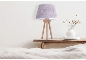 Duolla - Lampada da tavolo BOUCLE 1xE27/15W/230V diametro 28 cm grigio/legno