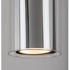 Rabalux 72046 - Lampadario a sospensione con filo KALEVI 1xGU10/50W/230V limpido/cromo