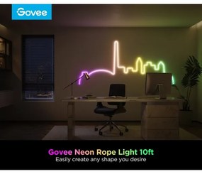 Govee - Neon 2 MATTER striscia LED flessibile 3m RGBIC Wi-Fi