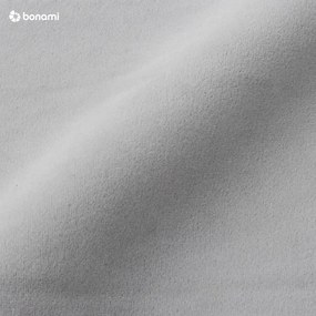 Letto matrimoniale imbottito grigio chiaro con contenitore con griglia 180x200 cm Juniper - Mazzini Beds
