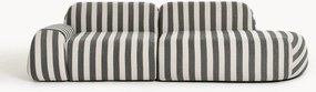 Chaise longue componibile a righe Wolke