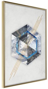 Poster  Marble Composition II  Cornice Quadri Cornice d'oro, Larghezza x Altezza Home decor 20x30