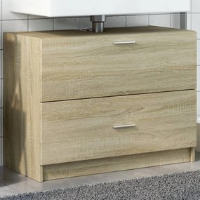 Mobile Sottolavabo Rovere Sonoma 78x37x59 Cm İn Truciolare /