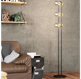 Eglo 43544 - Lampada da terra CHIEVELEY 3xE27/28W/230V