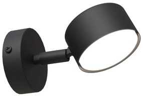Applique da parete in acciaio SORA K1 GX53 orientabile nera