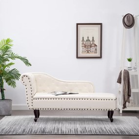Sedia A Sdraio Bianco Crema İn Similpelle /