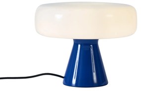 Lampada da tavolo retrò blu con bianco - Knob