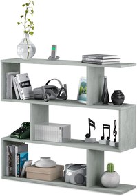 Libreria bassa Athena 97hx110x25 cemento