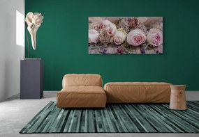Stampa su tela – Composizione floreale festosa di rose
