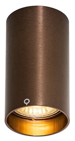Faretto a plafone smart bronzo scuro con Wifi GU10 50 mm - Tuba