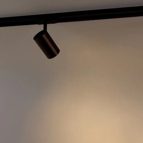 Faretto da binario monofase moderno bronzo scuro - Jeana