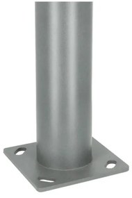 Asta metallica per palo d'illuminazione esterna BASE 3 m grigia