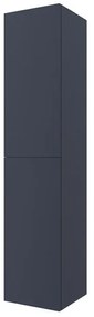 Colonna bagno sospesa 160 cm Melody blu navy con ante reversibili