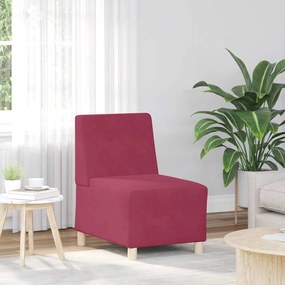 Divano Sedia Rosso Vino 55 Cm Velluto /