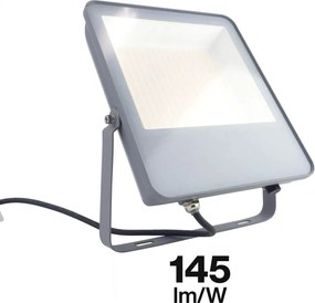 Proiettore LED 100W IP65 145lm/W con Osram chip LED Colore Bianco Caldo 3.000K